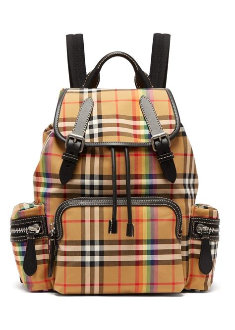 burberry medium check backpack|Burberry vintage backpack.